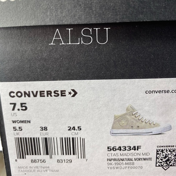 Converse Ctas Madison Mid Top Canvas Papyrus W - Picture 7 of 8